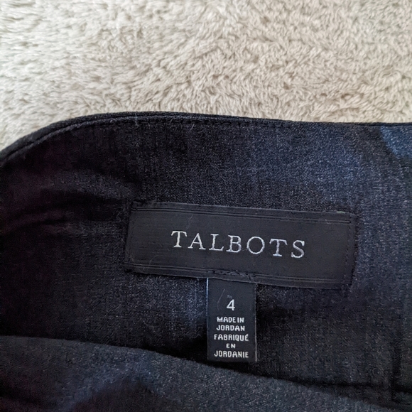 Talbots Dark Grey Wool Pencil Skirt Size 4 - Picture 3 of 11